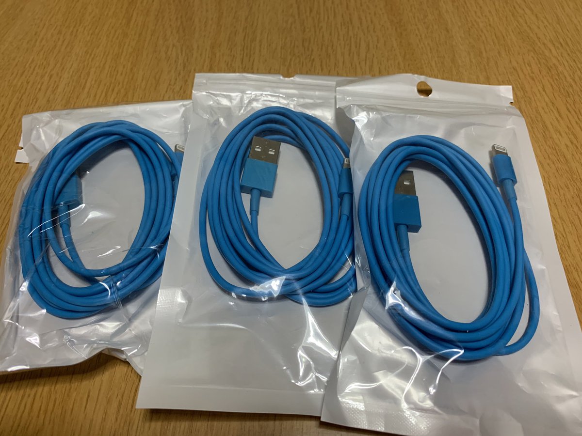 UHappydays's tweet image. iPhoneのケーブルあんまり長持ちしないなぁ～😥

とりあえずポイントで購入👌3個で500円💸

#iPhone
#ケーブル
#iPhoneケーブル