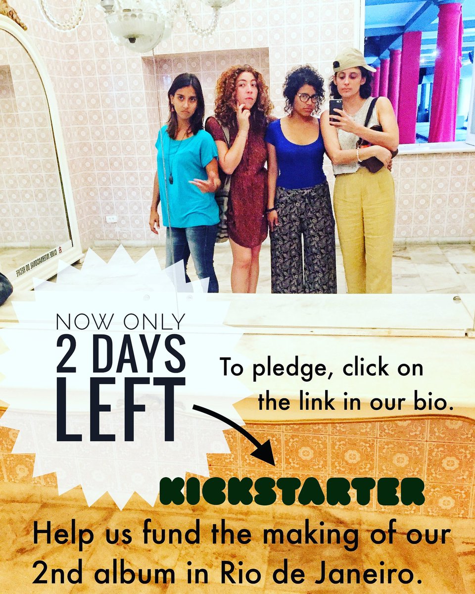 SaraBethLucas's tweet photo. Hello Monday! LADAMA has 2 (and a half) days left of our Kickstarter campaign! We still need $4000 to reach our $15,000 to make our 2nd album. We can do it with your help! Check out our rewards and make a pledge by following this link: https://t.co/0C0VBrXAm3 https://t.co/o7TKSF9X4I