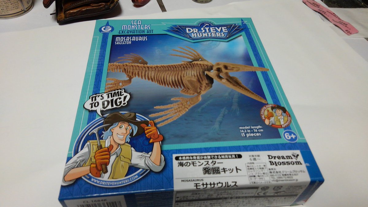 ものびゃー A Twitter モササウルスの骨格模型が欲しくて購入 O したのだがこれをやるのか 岩が入っとる ３