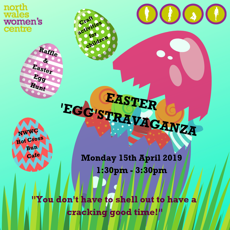 nwwc_community's tweet photo. We're all egg-cited for our Easter event at NWWC this year.  All women and children welcome to attend.  If you're thinking of coming along, please give reception a call on 01745 339331.  You'd be hopping mad to miss it! https://t.co/jnV7jbNnBF