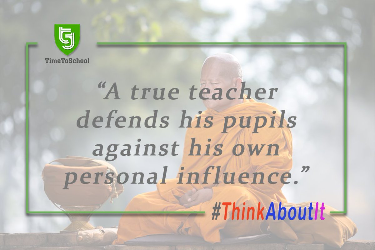 TeamHepta's tweet photo. Thoughtful quote

#AmosBronsonAlcott #quote #thinkaboutit
#powerofteacher

https://t.co/SnrEzX70BD
support@timetoschool.com https://t.co/OjQrZbMwzW