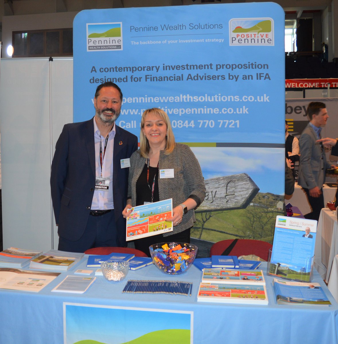 Thank you also to <a href="/IzzyD_Photo/">Izzy Durose</a> for another great photo taken of the <a href="/Pennine_Wealth/">Pennine Wealth Solutions</a> team at the @LancashireExpo on Friday! #LBE2019