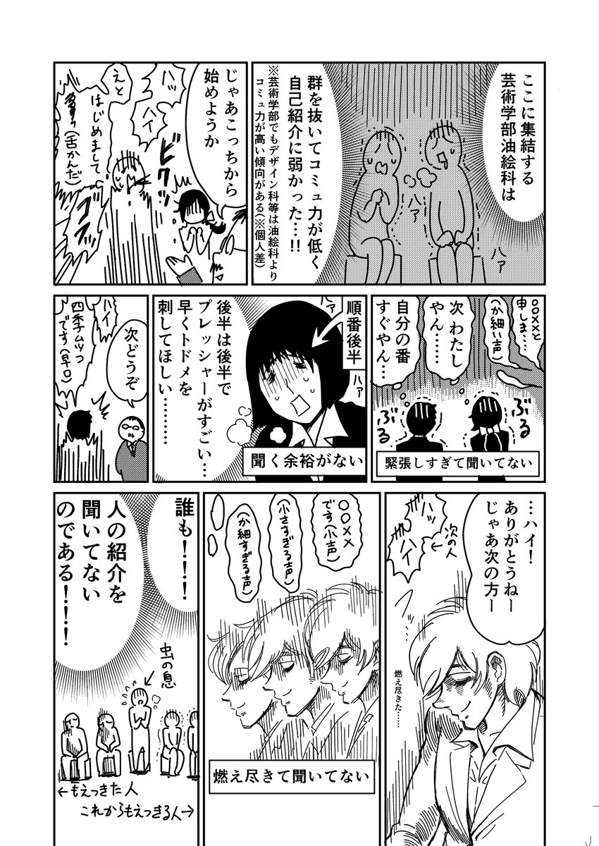 #チラ見せ美大生
２話。入学式の記憶。 