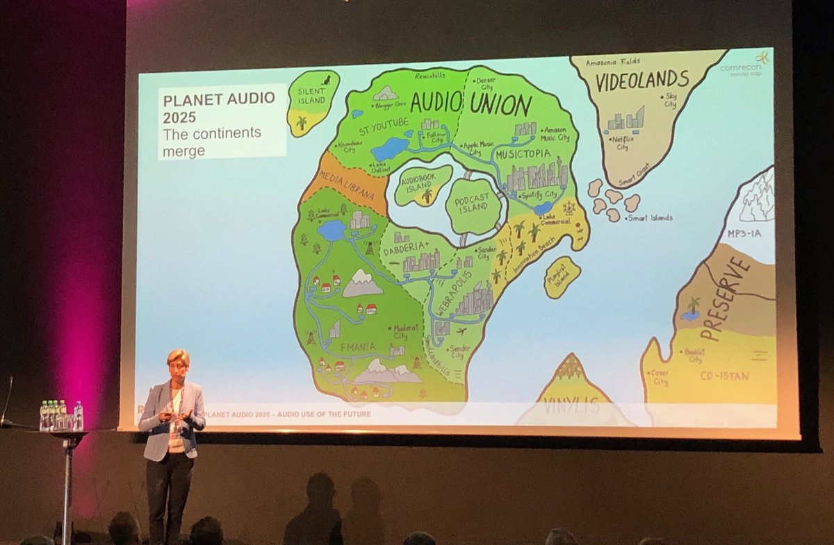 AdeleHumbert's tweet image. “In 2025, #podcast land is going to be a big deal. It’s going to be connected to every other media.  There will be no borders on planet audio” 🙌🏼 nice journey with ⁦@charlotte_hager⁩ at #rde2019 #radiodayseurope #podcast