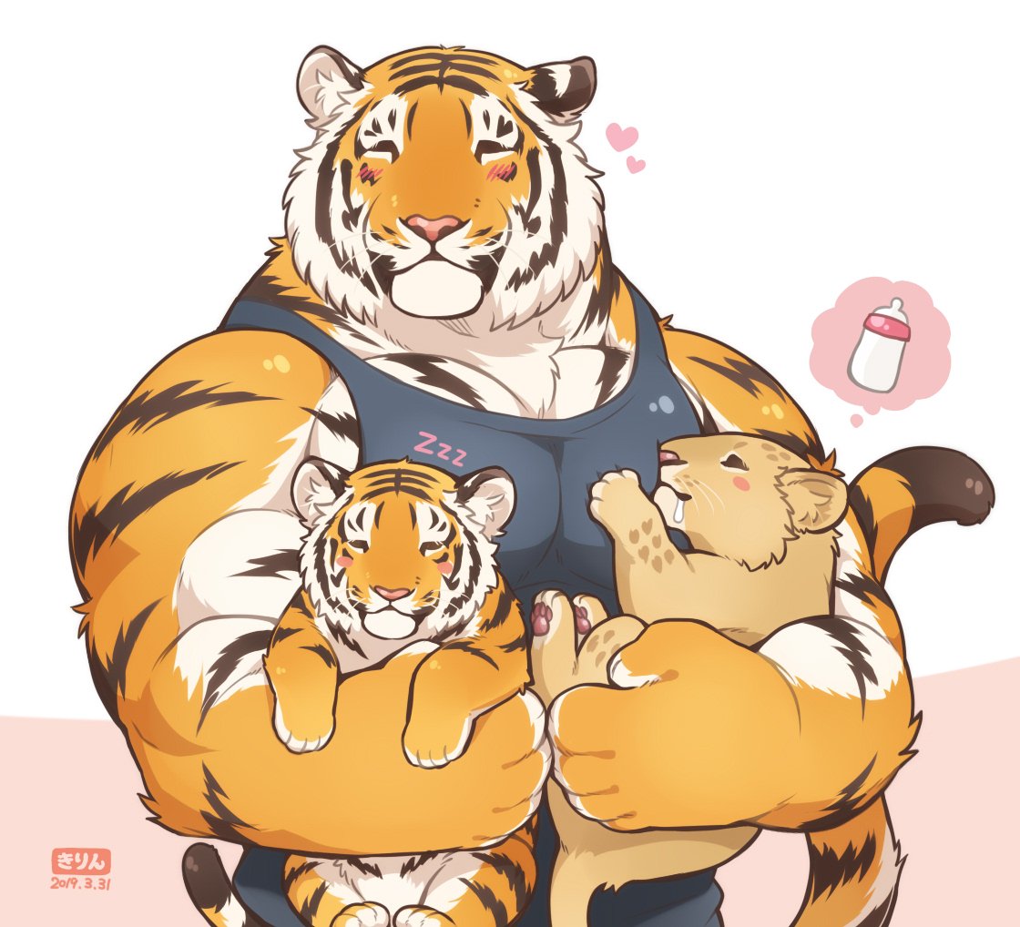 きりゆ Ginshali136 ああああまさにそんな感じです ありがとうございます ラムちゃんは子供３匹 大きな子供１匹のママになってます ライオンさんはいざとなったら頼れるパパだけど いざとならないのでいつもこんな感じですｗ Twitter