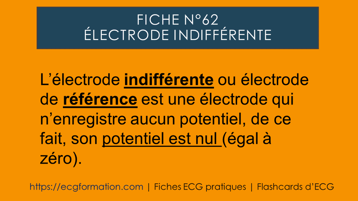 EcgFormation's tweet photo. Fiche N°62 | Électrode indifférente.
#ecgformation #ecg #ekg #electrocardiogramme #cardiologie #cardio #formationecg #medecine #électrode https://t.co/iI3gFmgQUm