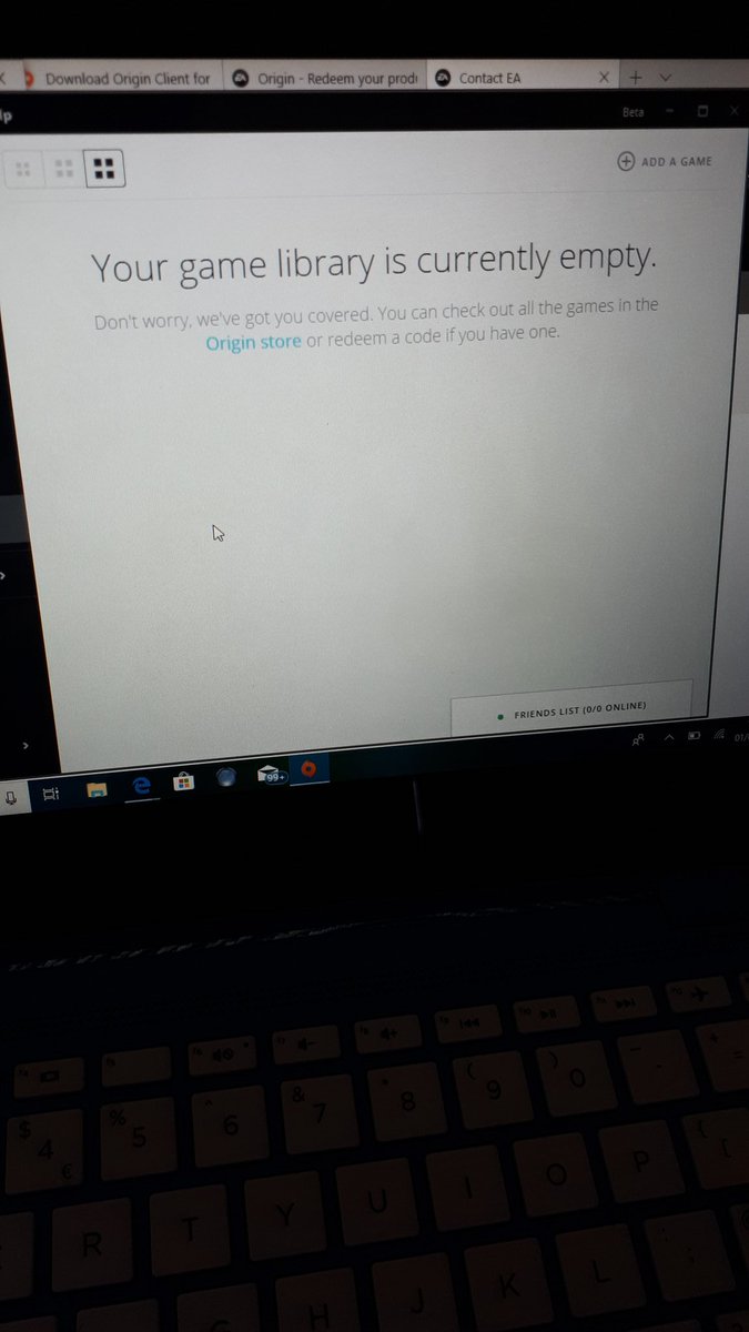 can t origin client
