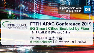 CRUconferences's tweet photo. Book your place today for the 14th FTTH APAC Conference, taking place in Wuhan, China 15-17 April 2019. Register today for just $950 #FTTHAPAC https://t.co/i95BQL6A0K https://t.co/vIDOKw8lDM