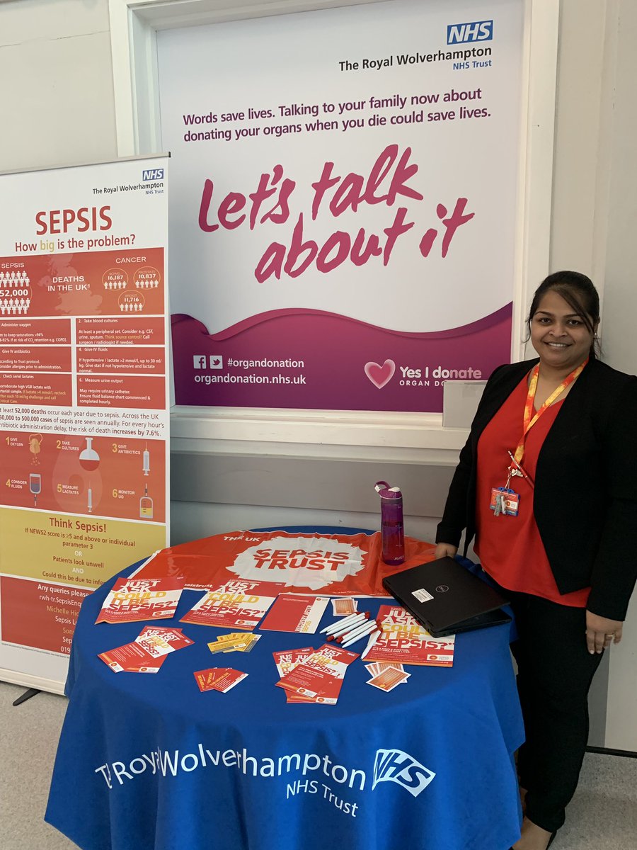 RWT_NurseEd's tweet photo. Look who I’ve just seen 👀 our @SONYTHATTIL down in ED @RWT_NHS THINK, could it be #SEPSIS? https://t.co/Ogq9KfzkNr