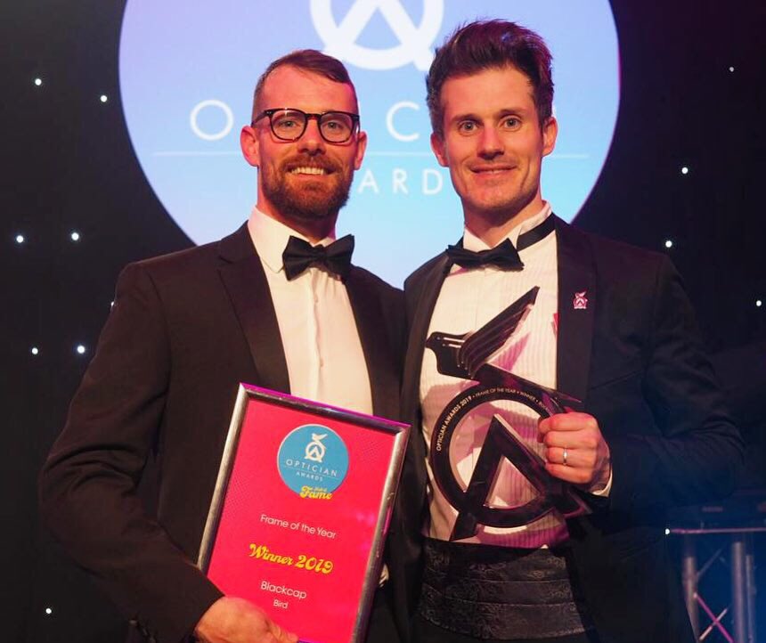 WE ONLY WENT AND WON! Absolutely over the moon after our Blackcap frame was named FRAME OF THE YEAR at the Opticians Awards last night. 
It’s a huge honour to be recognised like this alongside leading names in eyewear - we’re stoked!   
#opticianawards #bird #eyewear #optrafair