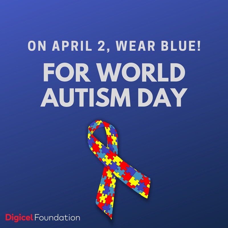 April is #AutismAwarenessMonth and tomorrow we acknowledge #WorldAutismDay. @DigicelFdnJA

Join us and wear Blue on April 2!

#DigicelFdnJA #LetsbuildJA #15Strong