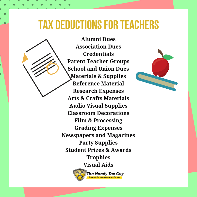 HandyTaxGuy's tweet photo. 🍎TAX TIP: When preparing for the tax season, please keep in mind that you can write-off expenses that are common for your profession and ones that are necessary to help you complete your job as a teacher.
Read the full guide here - https://t.co/HYx3jm6GGu
#taxtips #taxguy https://t.co/Ykjvh42Uiz