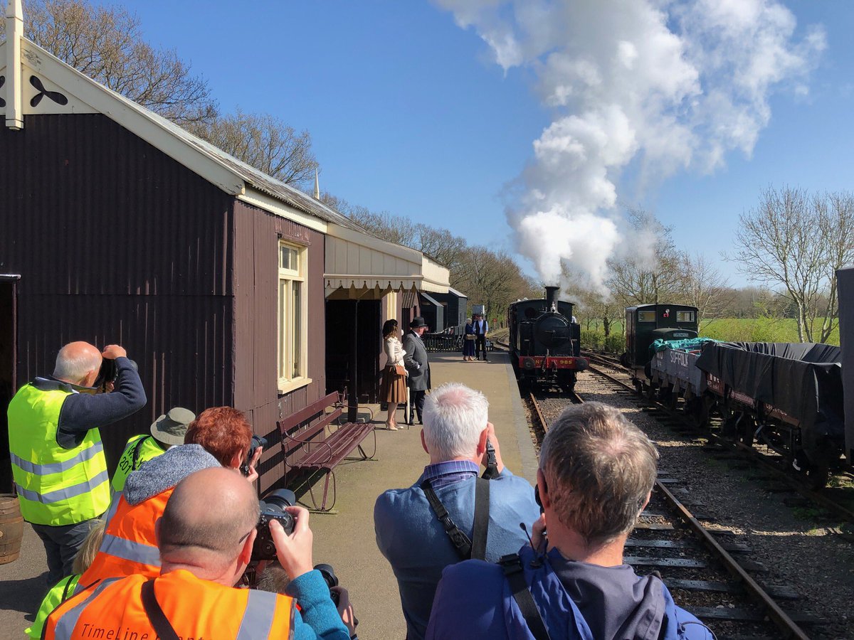 A beautiful day today for our period portraits photography event at the Mid Suffolk Railway!