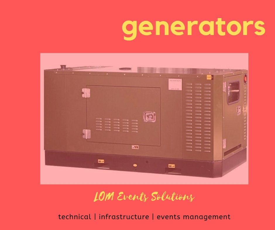 lomevents's tweet photo. #lomes #Offerings 
Power up your outdoor or indoor event with our GENERATORS available for hire... We are a dial away - 0318296460 /admin@lomes.co.za
#LOMES
#LOM https://t.co/mnmQ0SsjpU