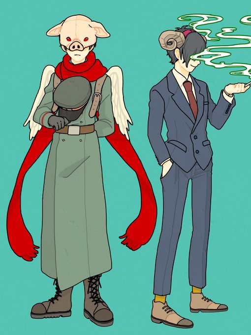 被り物のtwitterイラスト検索結果 古い順