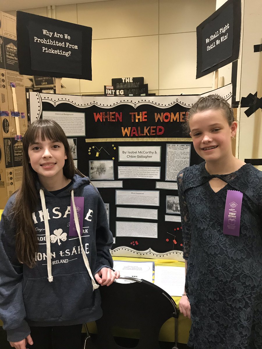 Mslasmith12's tweet photo. Congrats to all our Coonley students who represented at the Chicago Metro History Fair over the weekend! @CoonleyES #makinghistory https://t.co/Td61JiV81V