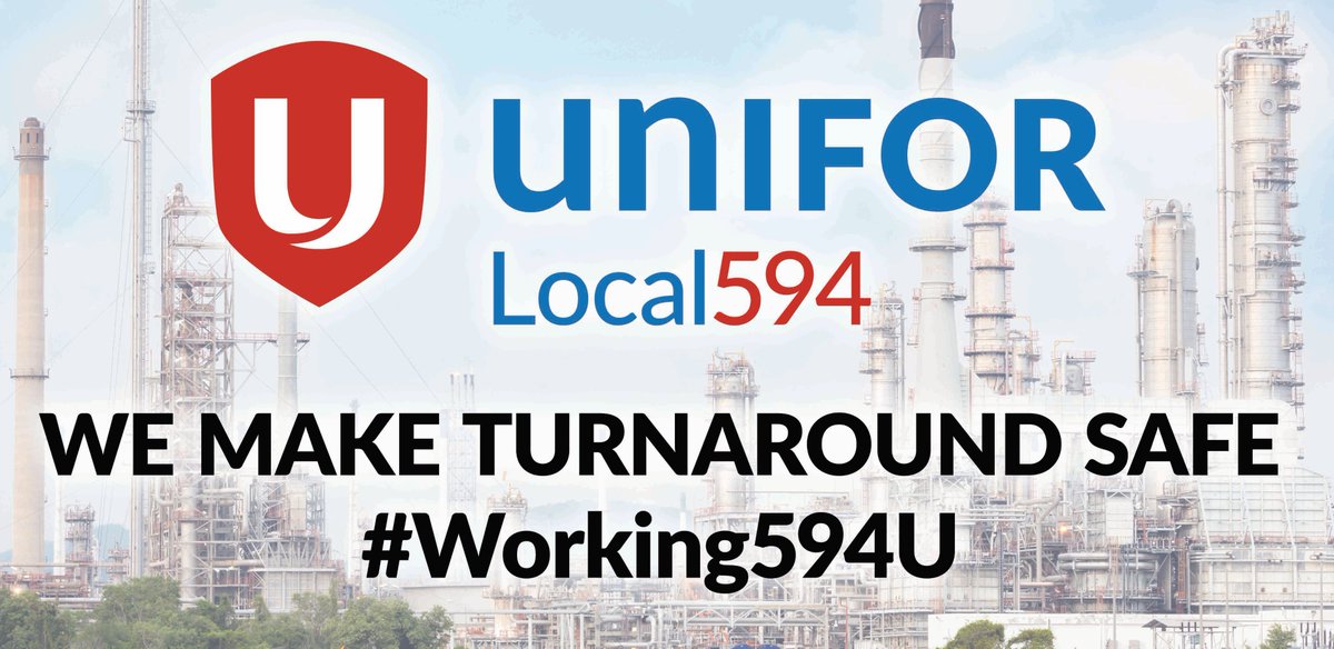 Unifor594's tweet photo. April means #Turnaround for the @CoopRefinery &amp; #Unifor594. #Turnaround safety is no joke. The large amount of work in a short period of time does not get accomplished safely without our #HardHatProfessionals #Working594U.  #OurPeopleAreTheBestPeople #PuttingTheCareInCareer https://t.co/Q4hwZ8Q3ot