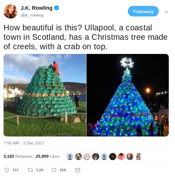 ullapool_lights's tweet photo. Remember this? @jk_rowling loved our creel tree, and now we need your votes to help us win National Lottery #PeoplesProjects funding to keep it going into the future! Vote now to #LightUpUllapool at https://t.co/OPOD5zb96n
Thank you! ❤️ https://t.co/IzOb67VXNN
