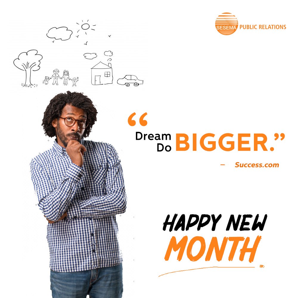 Sesemerte's tweet photo. Dream BIG! Happy New Month 

 #sesemaPR #Sesema #NewMonth #April #Motivation #PublicRelations #0104 #DreamBig #Monday https://t.co/HBuTS4CKCv