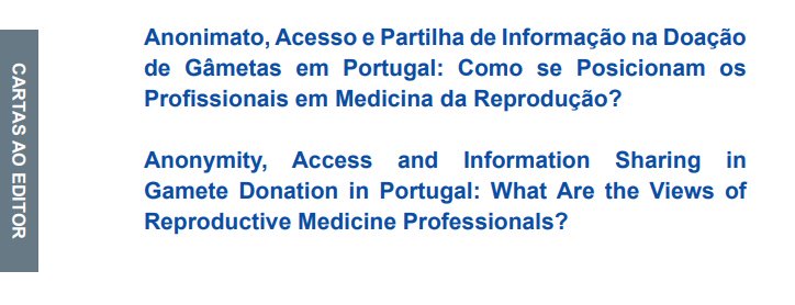 New paper out: @susilva_ispup, @catarinasamorin &amp; <a href="/c6defreitas/">Claudia de Freitas</a> explored the views of reproductive medicine professionals about anonymity, access &amp; information sharing in #GameteDonation in Portugal. Find out more at @ActaMedPort: 
actamedicaportuguesa.com/revista/index.… #ENGAgEDproject