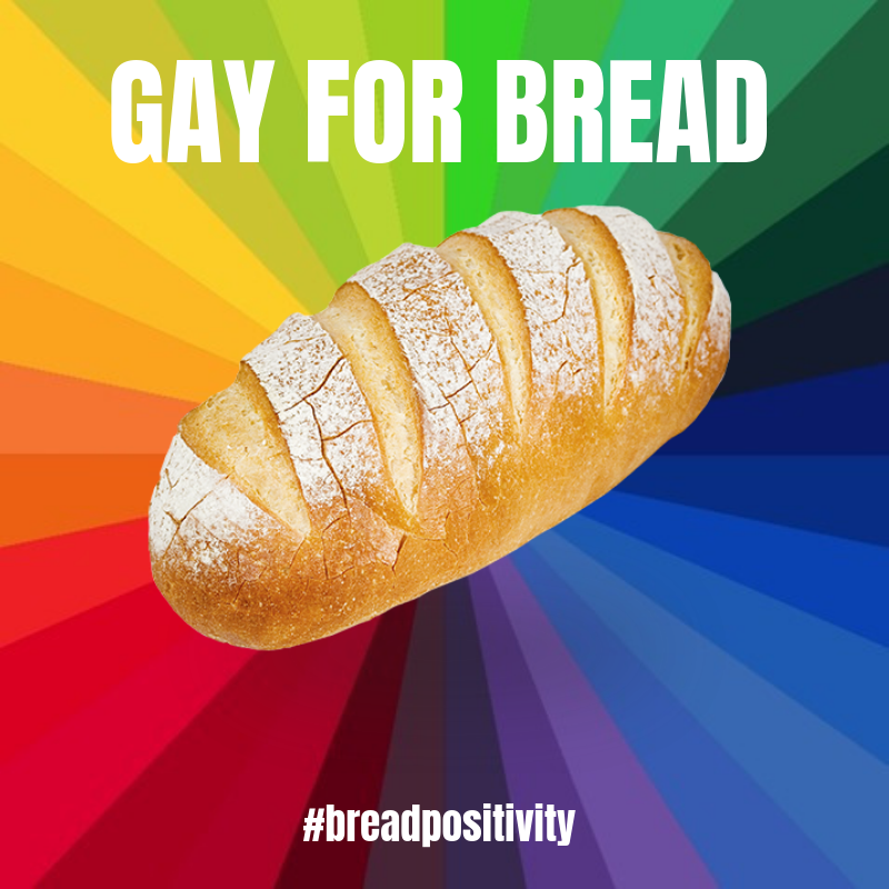 IntellectHomo's tweet photo. Yesterday I overheard someone declare: "Gays don't eat bread."
As an Gay who thrives on carbs and the joys they bring, I am now embarking on an anti-anti-bread crusade. Who's with me?
#gayforbread #letthemeatcroissants #breadpositivity #bodypositivity #glutentolerance https://t.co/1eJK6gg9VA