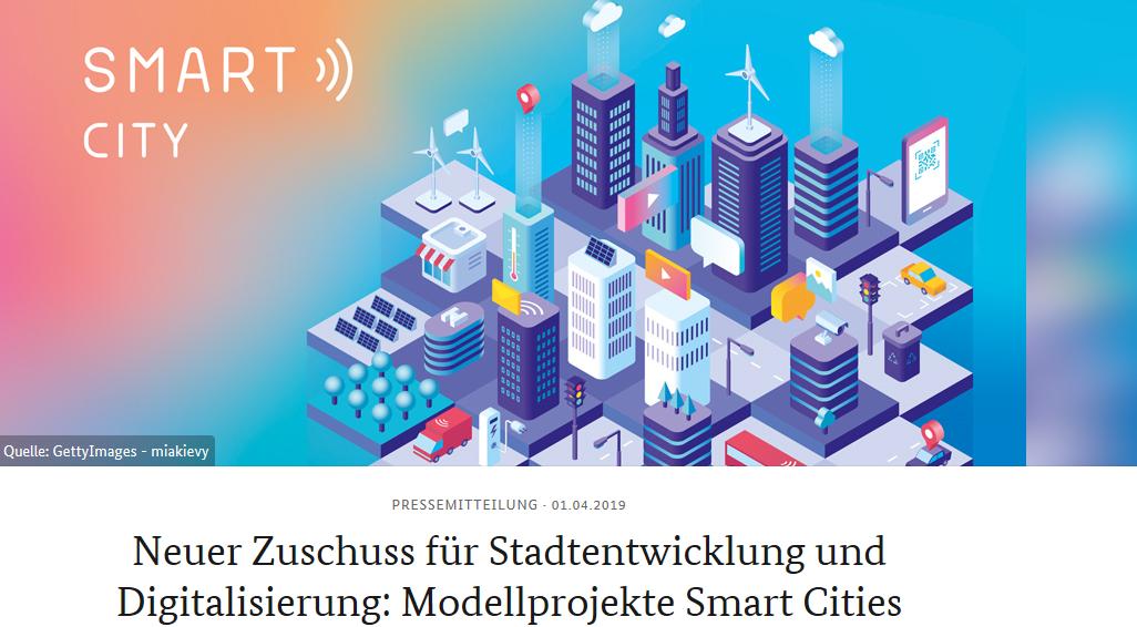 BMI_Bund's tweet photo. #SmartCities made in Germany gesucht: #BMIfördert mit den "Modellprojekten Smart Cities" Kommunen bei der Gestaltung des digitalen Wandels. Bewerben Sie sich als Kommune oder Gemeindeverband bis zum 17. Mai: https://t.co/1pA0BuD305 https://t.co/FZMp5GeAYW