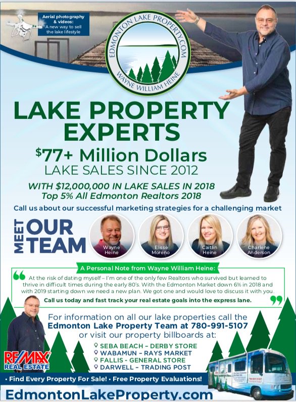 Well Lake Season is now here and we have our first promotion of 2019 being published in the Community Voice this week. It is going to be a great lake season!!!!