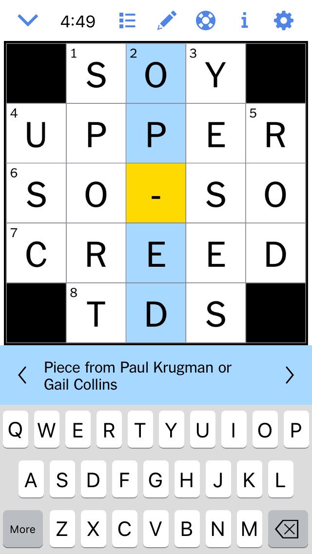 Just a little bit outraged that this crossword had a hyphen in it. HAS THE WORLD GONE MAD?
