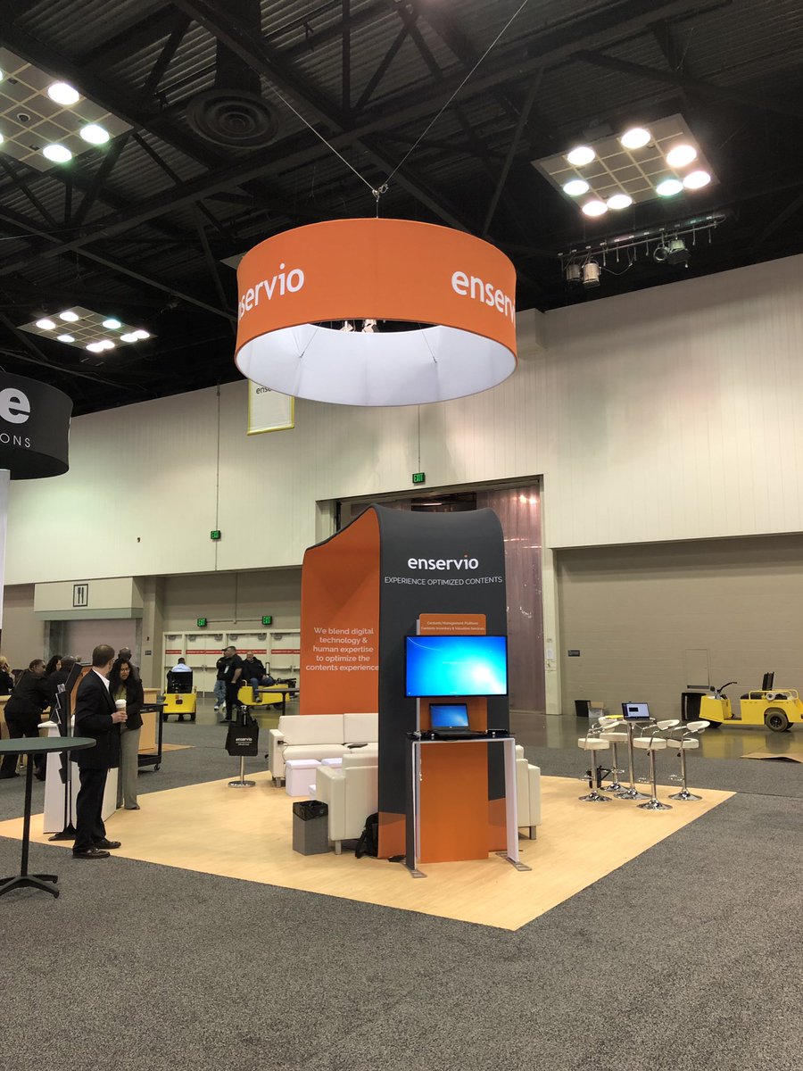 zapcreative's tweet photo. Enservio #exhibit is #tradeshow ready. Visit them today for #PLRB #ClaimsConference2019 at Booth 939 https://t.co/cnpcbaMO3S