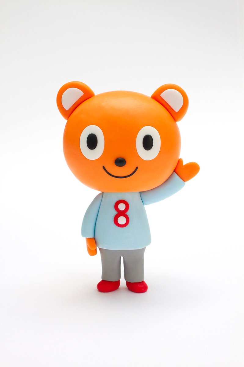 夜の再掲です。テレビくまもとの新キャラクター『くまはち』をデザイン