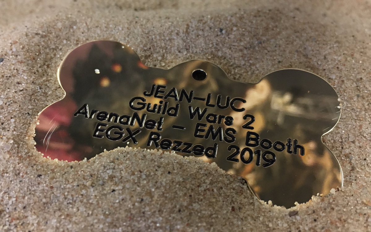 GuildWars2's tweet image. Jean-Luc, our jackal puppy, sneaked out this morning and needs to be found before #Rezzed2019 starts. Follow &amp;amp; RT this tweet to help this pup get home and to enter the giveaway: 2 codes of 1200 gems to win. We'll pick 2 winners at random tomorrow at 9:00 AM CEST #GW2 #GW2IRL #F2P