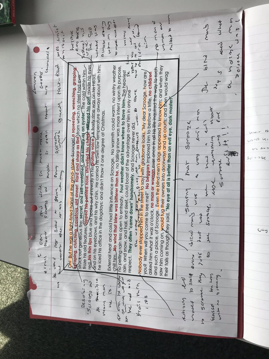 JillOverbury's tweet photo. Current year 10 are producing some amazing English work! Beautiful annotations too! #teamenglish @WestMidsCUTC https://t.co/bbYhj5Zoiq