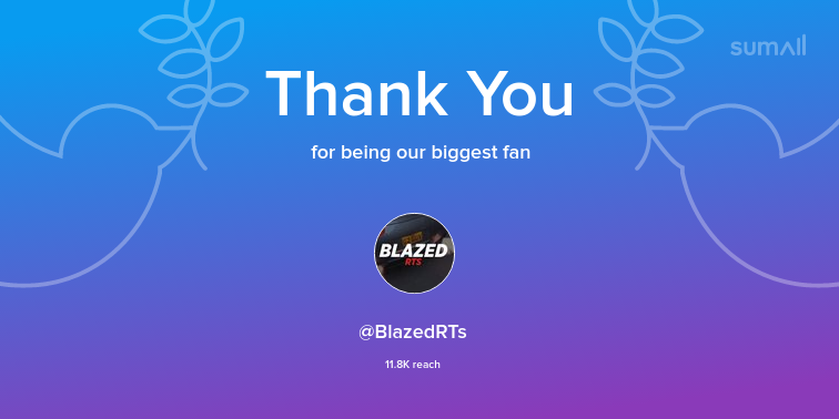 OfficialYagi's tweet photo. Our biggest fans this week: @BlazedRTs. Thank you! via https://t.co/MIeVvusdbS https://t.co/IV6dpb2Xzc