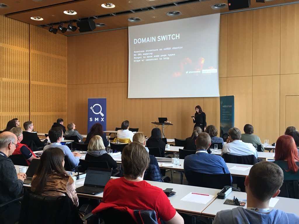 GemHoughton's tweet photo. International SEO horror stories from @tentakellady about multilingual website relaunch and restructure #IntSSMUN https://t.co/clwgMnkpYf