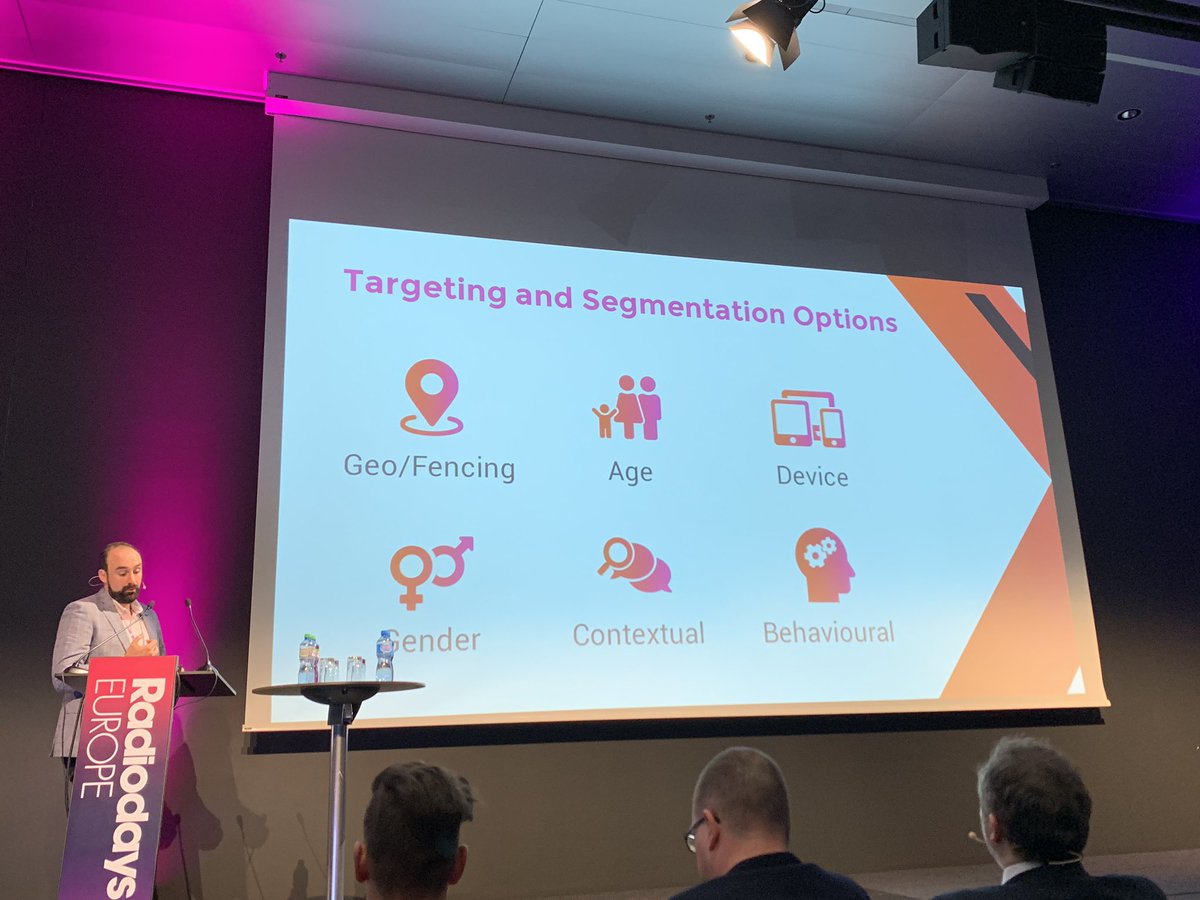 Targeting and segmenting options today.. #RDE19