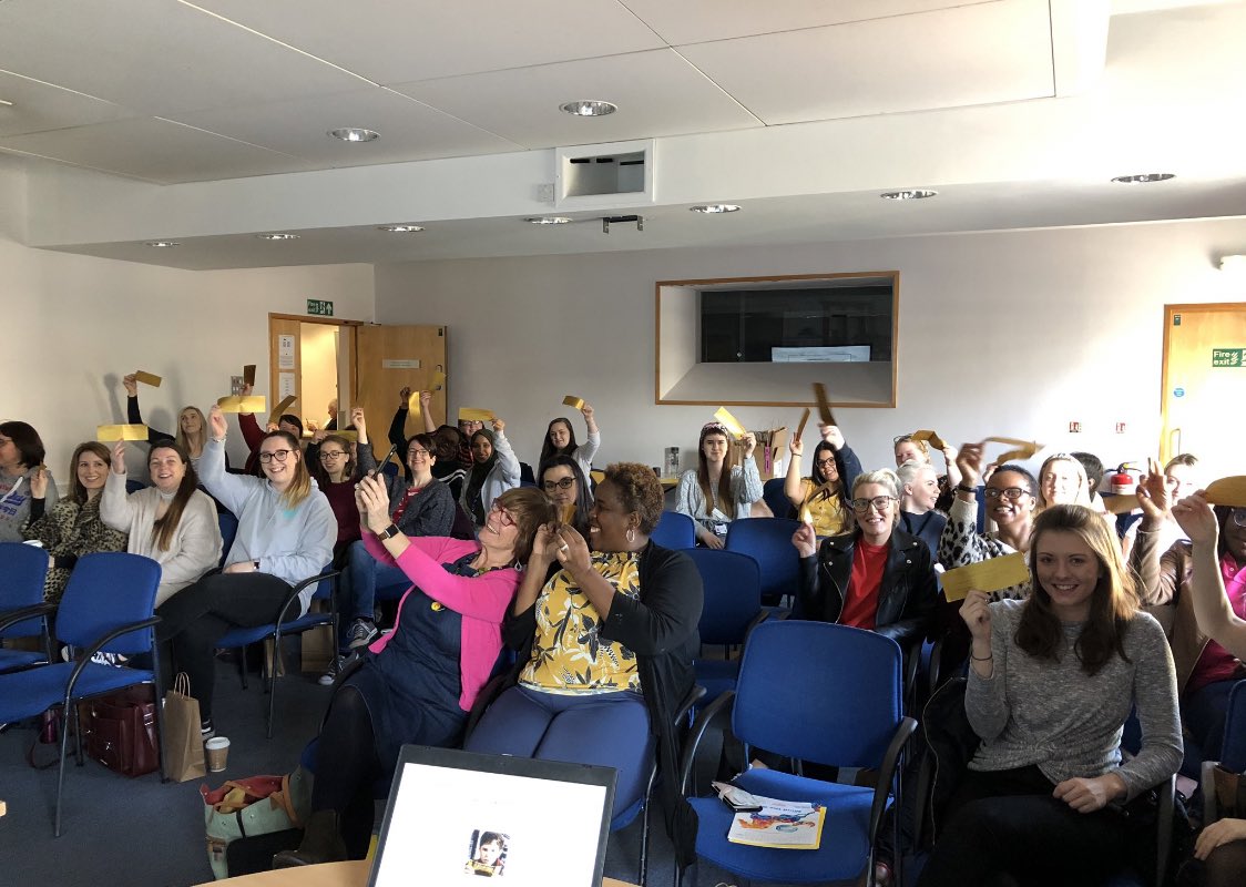 Fabulous study day for student Midwives today @NGHnhstrust but only if you had a golden 🎫 ticket!! Arranged by the fab @SarahCoiffait  featuring @SagefemmeSB @lia_bri @SuzetteWoodward @MhairiMcLellan #Inspiring #FutureMidwives