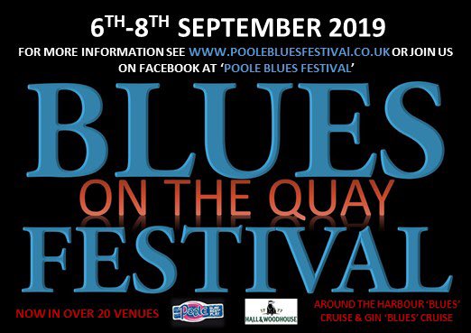 Pleased to announce I will be playing two gigs at this years Poole blues festival......come on down it’s a lovely place.