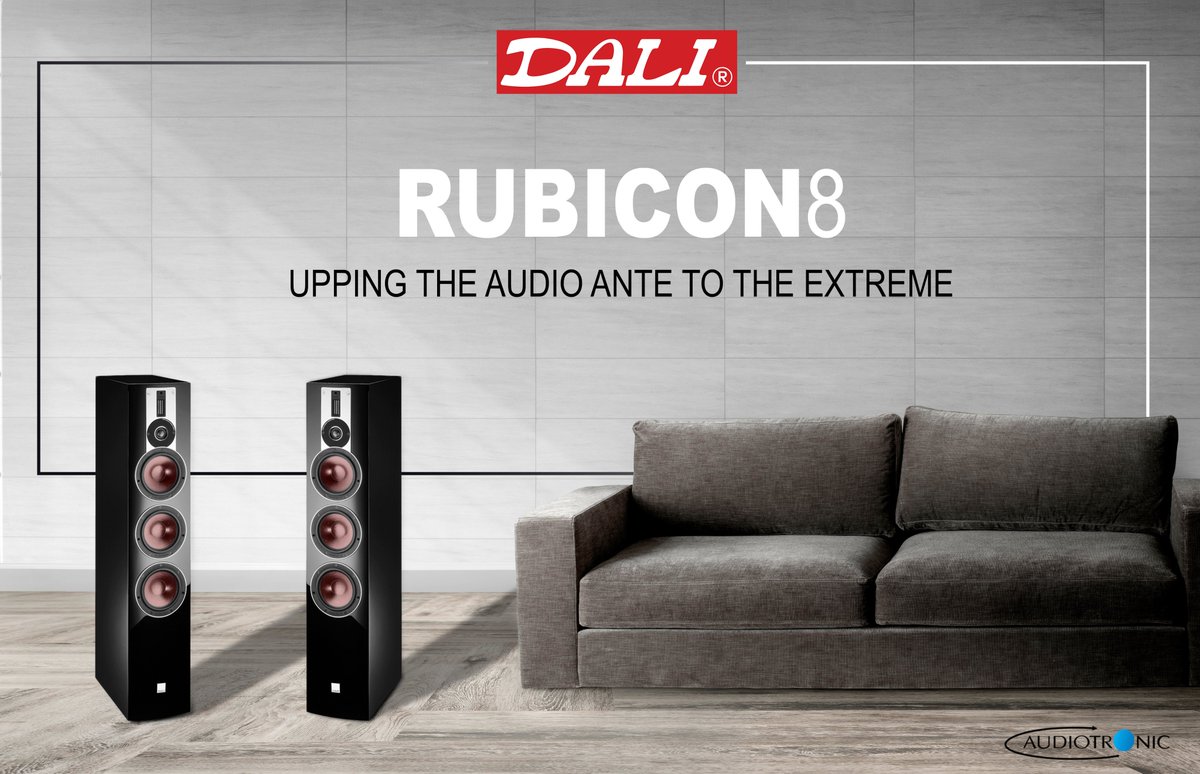 Audiotronic_SA's tweet photo. The RUBICON 8 is quite simply  stunning in terms of the epic soundstage it presents. The trio of  woofers work by kicking in at different frequencies, making the RUBICON 8  the pinnacle of your entry into the world of high-end audio at a  mid-range price. https://t.co/rs0gpwQwiw