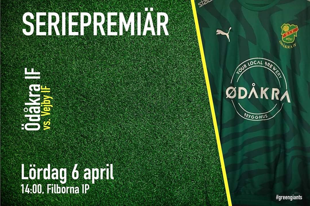 På lördag är det äntligen dags för seriepremiär, denna säsong i otroligt fräcka tröjor! #greengiants