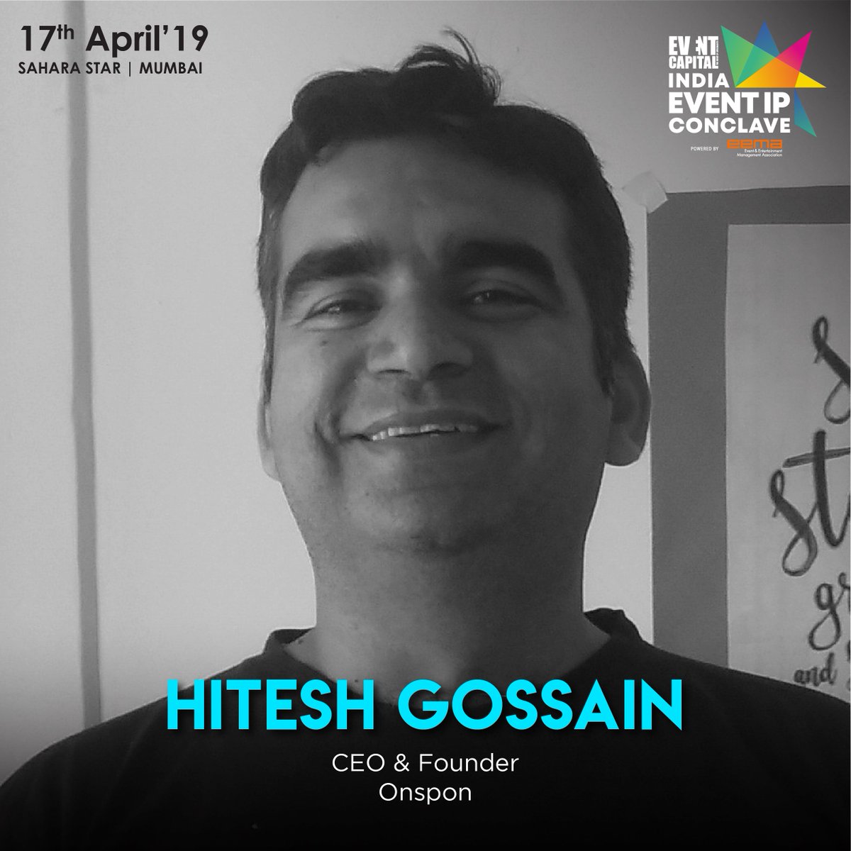 Shows_of_India's tweet photo. Connecting IP's to brands at lightning fast speed. @hiteshgossain , CEO &amp; Founder, @Onspon is going to be a part on 17th April.
#IEIPC #Speaker #Onspon
Register Now:  https://t.co/jclQyocbHK https://t.co/MDkc7Fd1Se