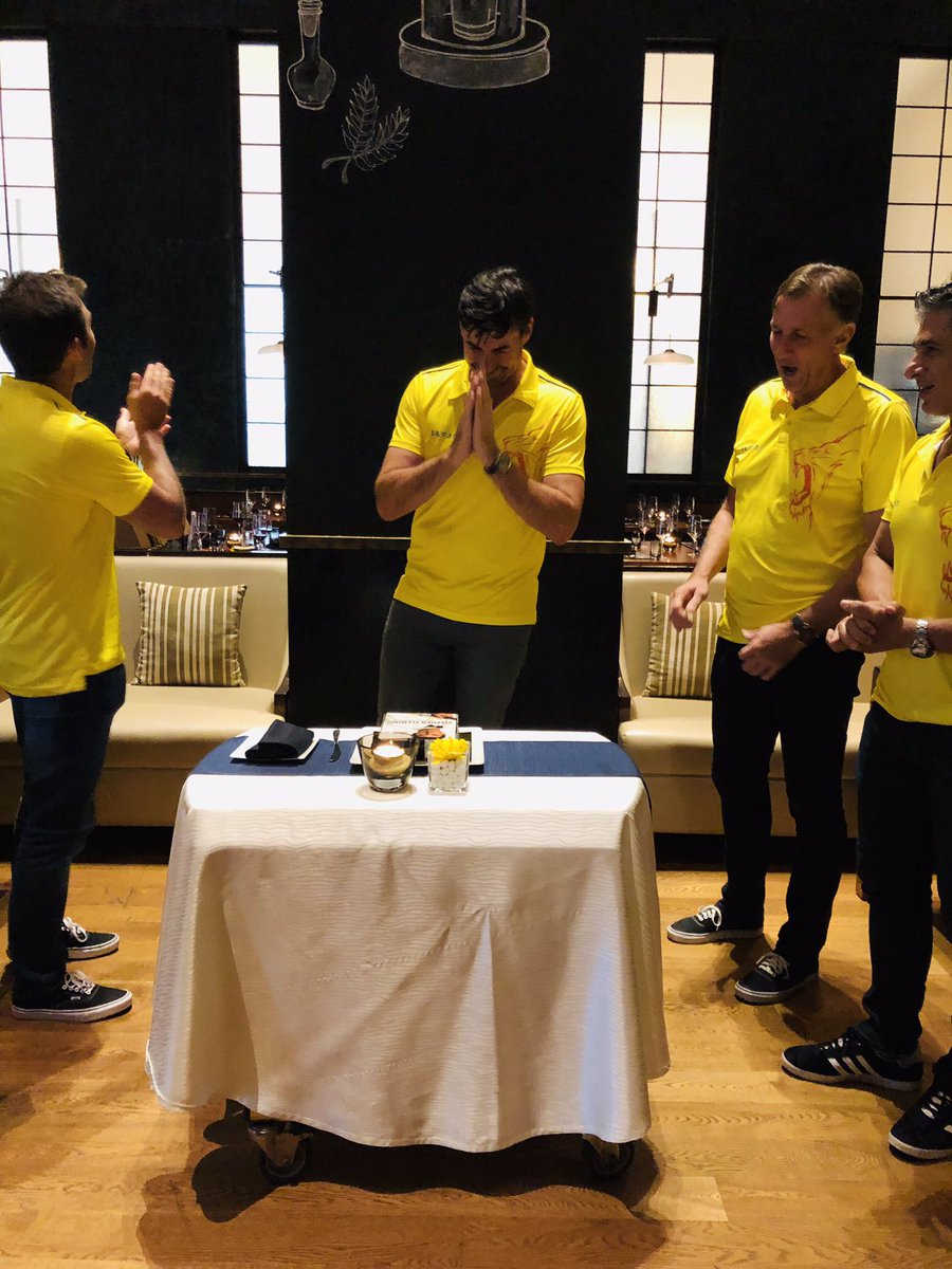 sidney_dcunha's tweet photo. @SPFleming7 wish you a very happy birthday #jwsahar #romanos #ChennaiSuperKings #blackcaps @JWSahar https://t.co/tno4c80YZt