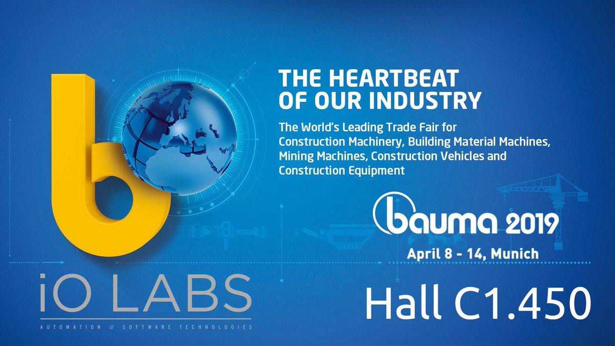 IOlabs_gr's tweet photo. iOLABS Automation & Software at Bauma 2019!!! Meet us at Hall C1.450, Munich Germany, 8-14 April!!! #iOLABS #Bauma #bauma #bauma2019 #Bauma2019 #automation #Munich #bebauma #Bauma19 #concrete #asphalt #iConcrete #iAsphalt https://t.co/fh0J69TvIO
