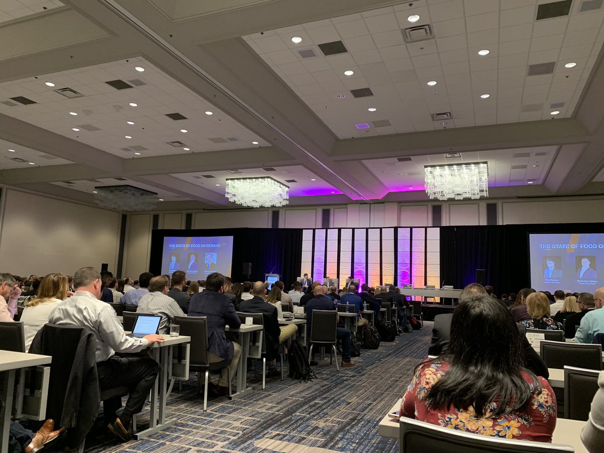 #FODC2019 the state of food on demand session underway.