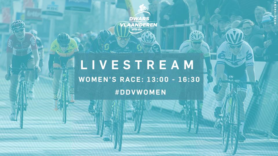 Thanks to Proximus, the women’s race will be livestreamed online! Follow the race on the Proximus Sports Facebook page. Make sure to tune in on Wednesday! 🚴‍♀️👏 
#DDV19 #DDVwomen