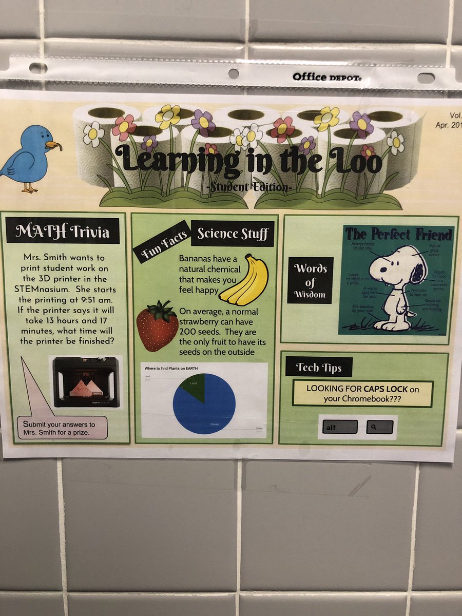 Franoinfirst's tweet photo. This months edition of “Learning in the Loo” is no joke! So grateful for coworkers like @smitherette that constantly being a smile to my face! @RosemontForest https://t.co/x0n5tzfoMx
