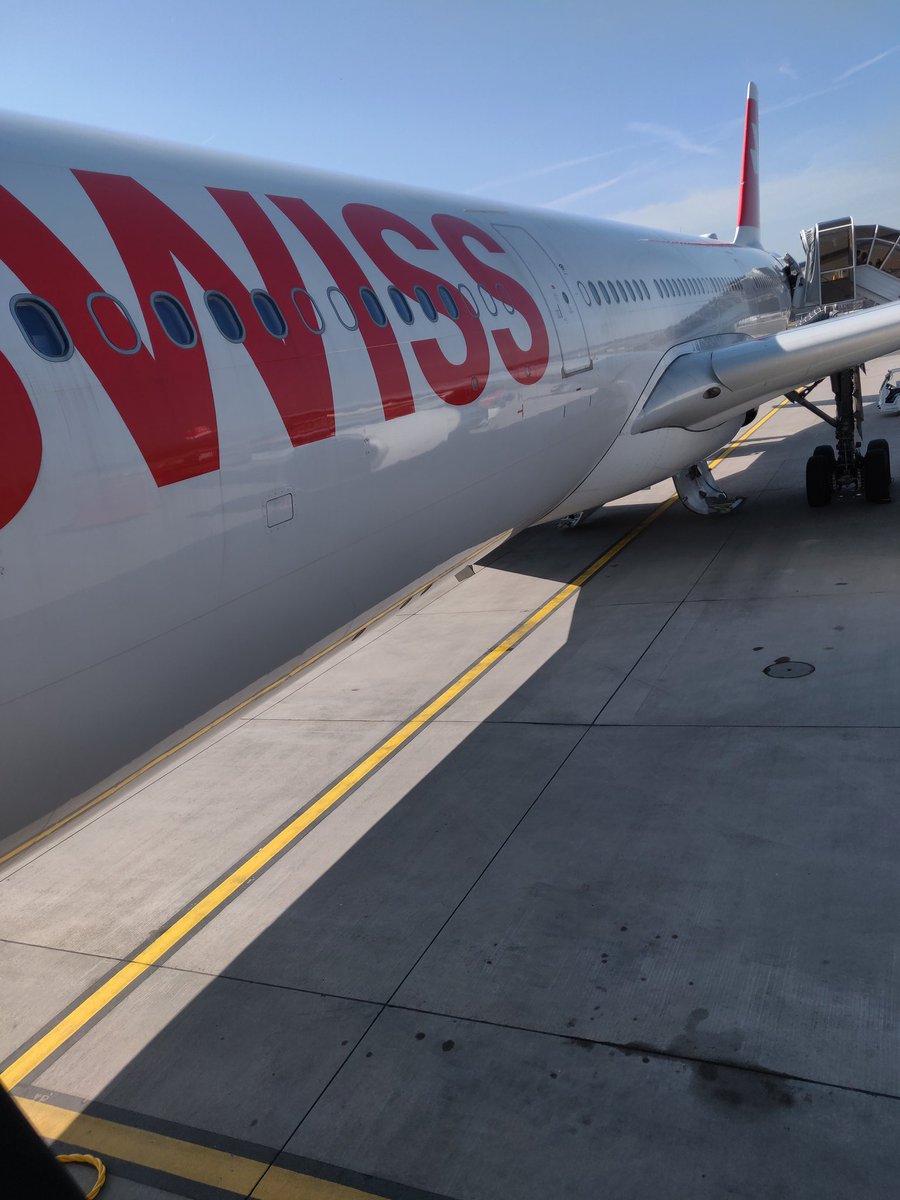 modhop's tweet photo. I'm at a radio convention so here's a picture of a @FlySWISS A330 if I'm boring you. #modhop https://t.co/wzNe6l9SIW