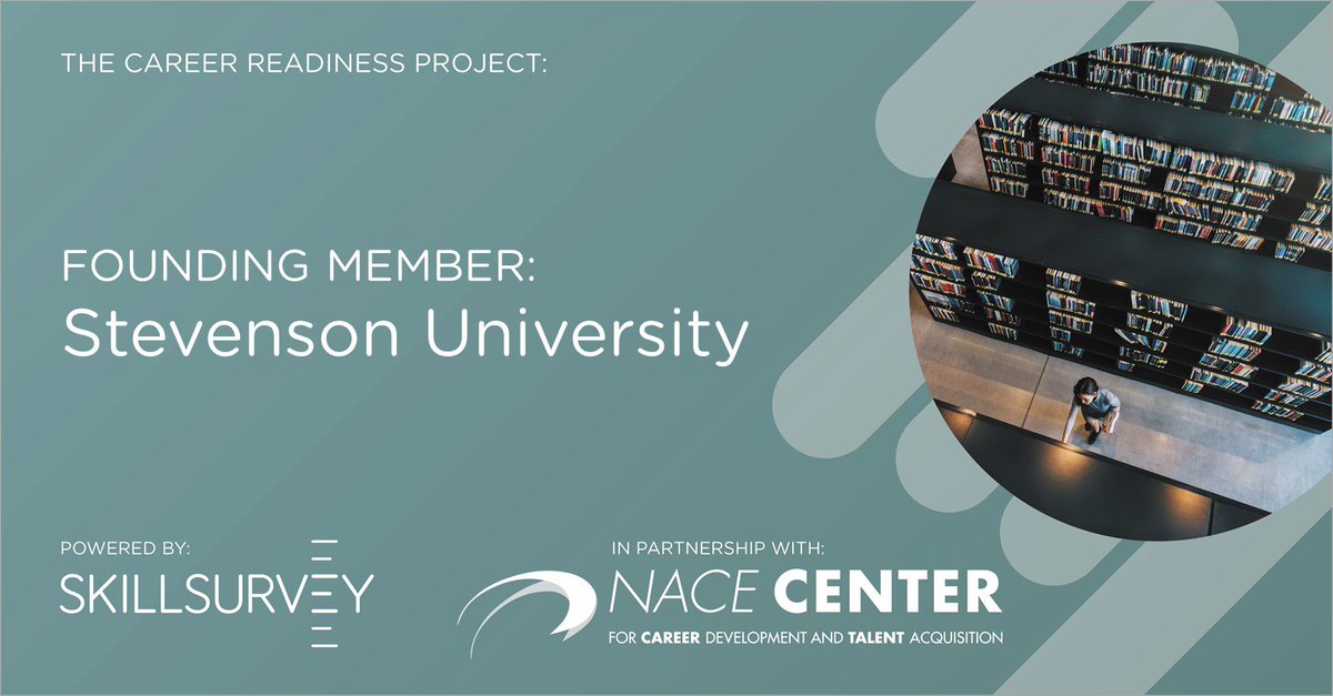SkillSurvey's tweet photo. We are excited to have @StevensonU as a Founding Member of The Career Readiness Project, run in partnership with @NACEOrg. Limited spots are available for our free Phase 3 pilot: https://t.co/D7s9LtshQ3 #experientiallearning #careerreadiness #careerreadinessproject #NACECenter https://t.co/gdayjJMBSn