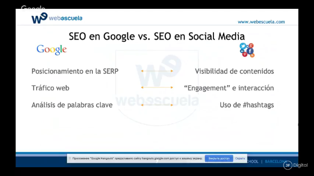 alfchoice's tweet photo. 🖥 | Cómo hacer #SEO en las #RRSS? Seguimos con 
@SoyRost en el Congreso Online del año
#posiciona19 @semrush_es @Web_escuela #MarketingDigital #alfchoice https://t.co/UEF6A1xsY7