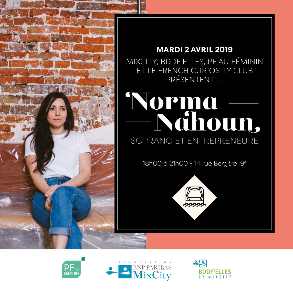 Demain ns sommes ts heureuses de dynamiter les esprits féminins de <a href="/BNPParibas/">BNP Paribas Group</a> ac un programme sur mesure pour célébrer la curiosité et ses bienfaits ! Ac la soprano et entrepreneure <a href="/normanahoun/">Norma Nahoun Soprano</a> et les réseaux <a href="/BNPP_MixCity/">Association BNP Paribas MixCity</a>, @PfAuFeminin, #BDDFElles ns vs attendons nombreuses !!