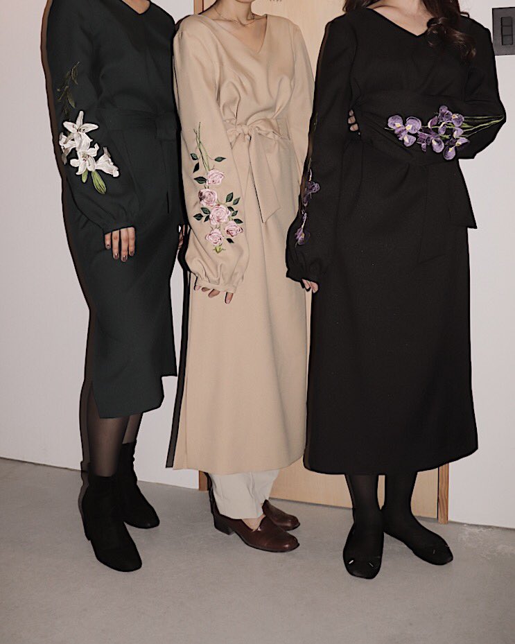 iconology 花を着るワンピース#04【胡蝶蘭】サイズ2 iconology 花を